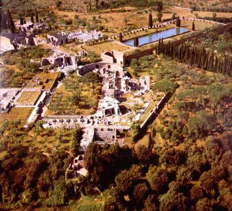 Villa Adriana, vista aerea