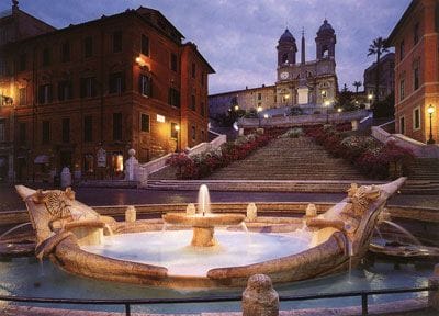 Fontana della Barcaccia, Plaza España, Roma