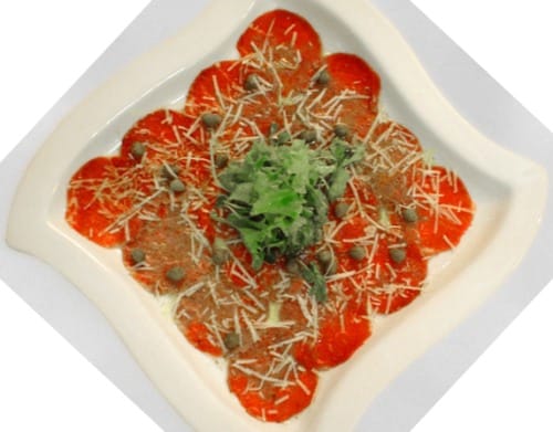 Carpaccio, recetas italianas