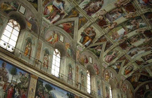Frescos de la Capilla Sixtina, Miguel Ángel, Vaticano, Roma.