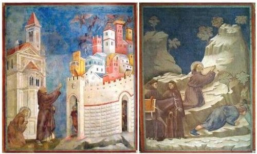 Frescos de Giotto en la Basilica de Asis