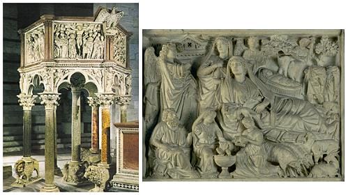 El Púlpito del Baptisterio de Pisa El Púlpito del Baptisterio de Pisa