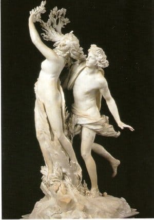 Apolo y Dafne, en la galería de Villa Borghese Apolo y Dafne, en la galería de Villa Borghese
