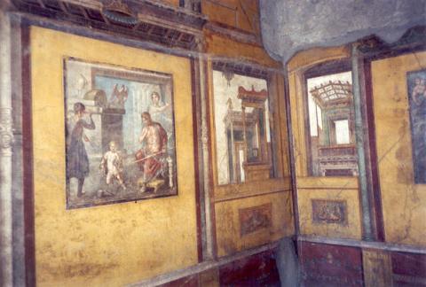 La pintura romana, el estilo teatral