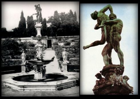 Hercules y Anteo, Gran fuente de la Villa de Castello