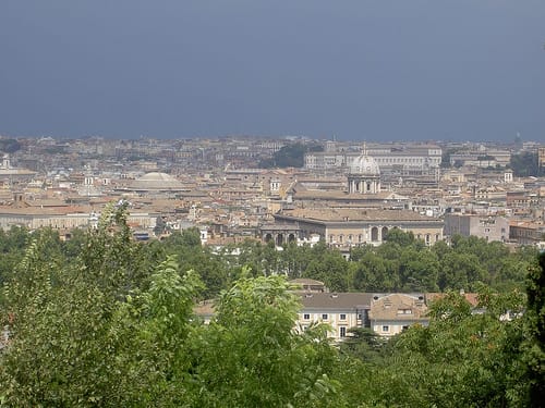 Una colina llamada Janículo, en Roma Una colina llamada Janículo, en Roma