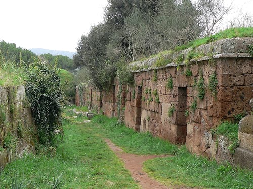 La antigua ciudad de Cerveteri La antigua ciudad de Cerveteri