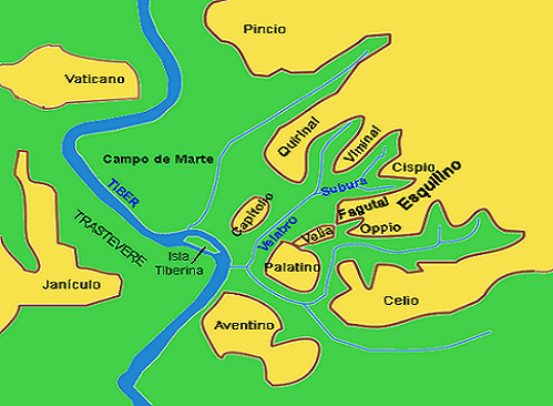 Las siete colinas de Roma