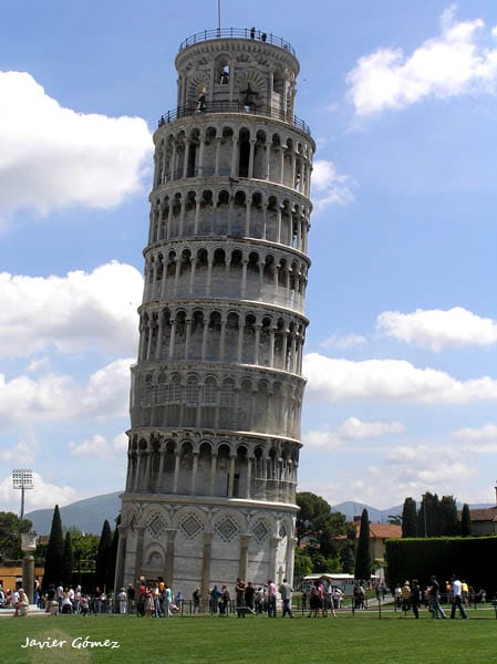 La torre inclinada de Pisa