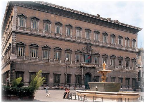 El Palacio Farnese, en Roma
