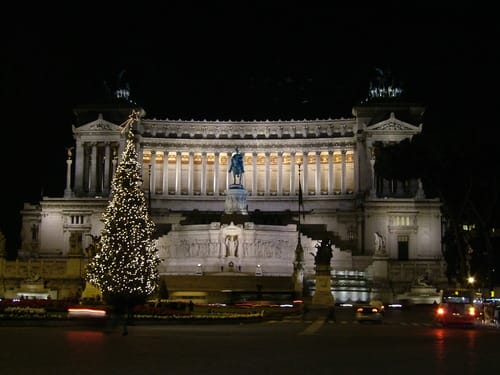 La plaza Venezia de Roma