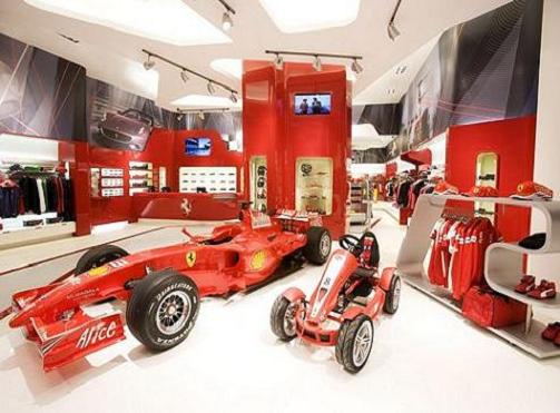 Las Tiendas de Ferrari en Italia