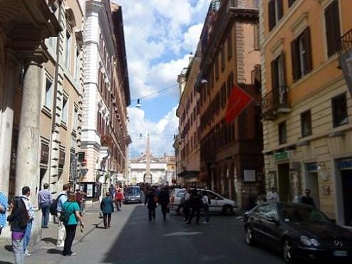 La Vía del Corso, el centro de compras de Roma